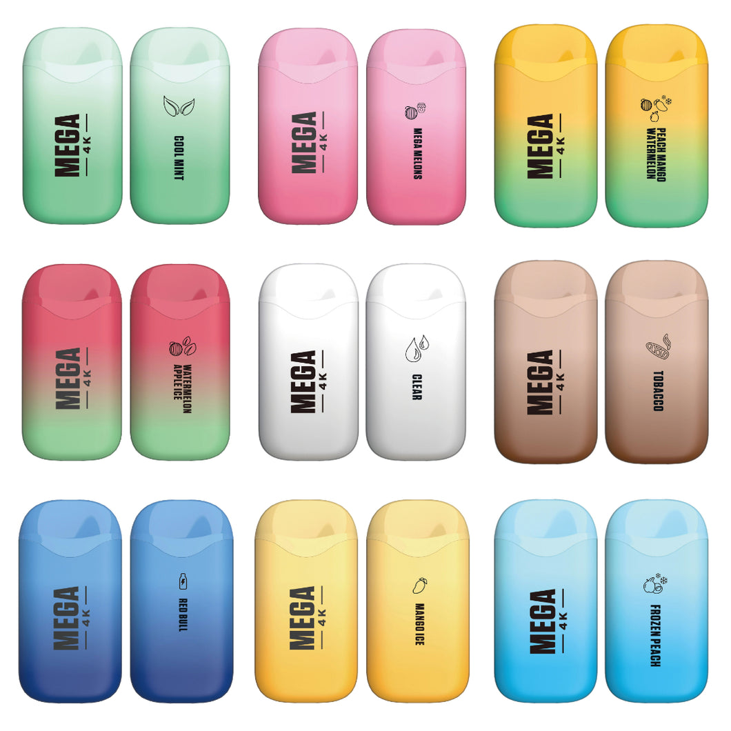MEGA Vape 4K Disposable - 4000 Puffs Sticky Fingers MEGA Vape 4K Disposable - 4000 Puffs Sticky Fingers