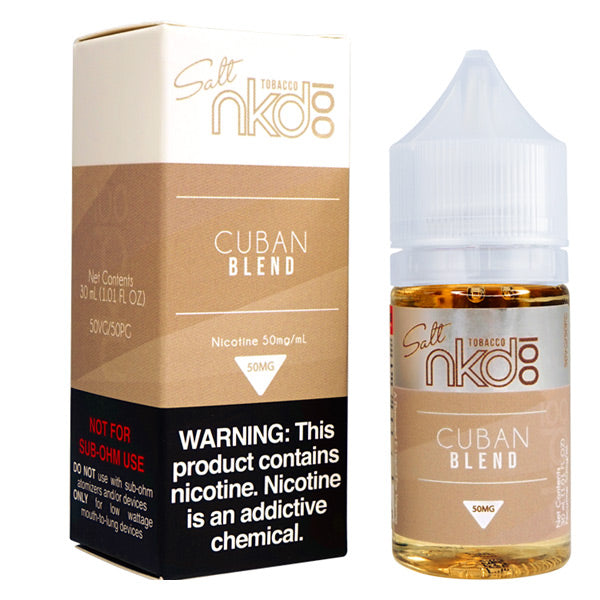 Naked 100 Salt  Cuban Blend 30ml