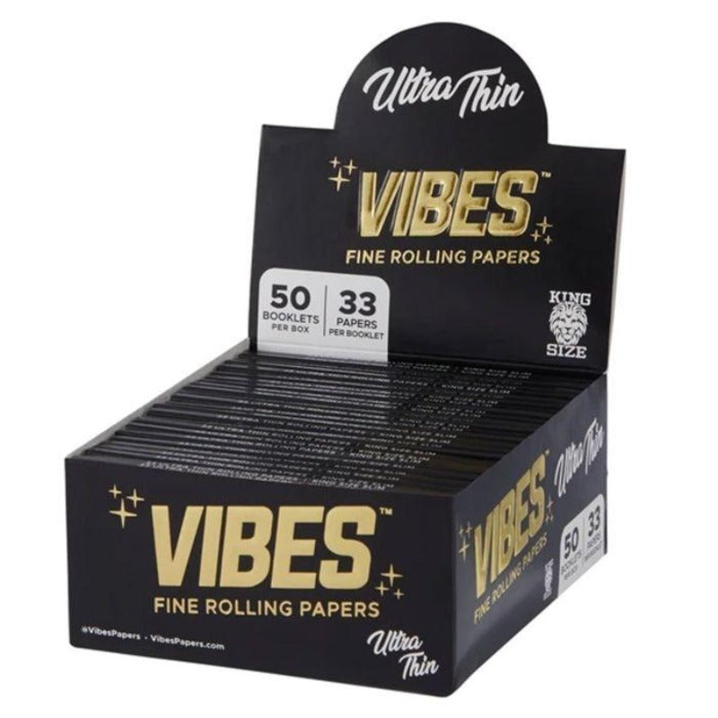 Vibes - Ultra Thin Black King Size Slim - Rolling Papers