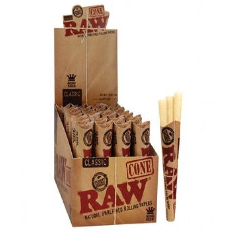 Raw - Pre rolled King Size Cone - Pack of 3